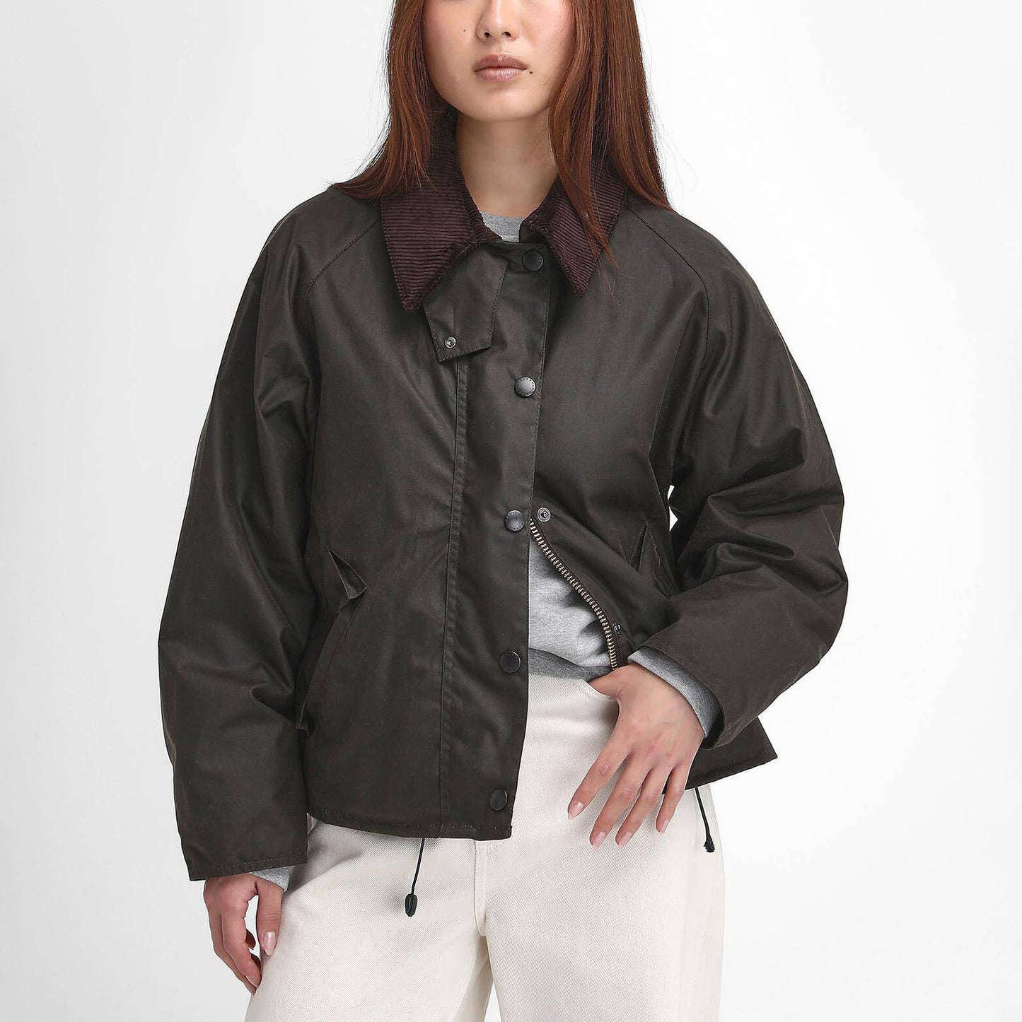 Women's Transport Waxed Jacket - Olive/Classic