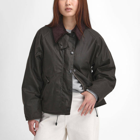 Women's Transport Waxed Jacket - Olive/Classic