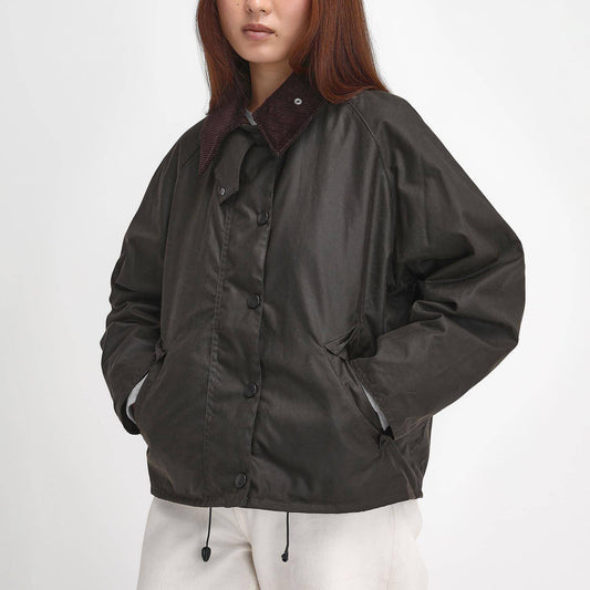 Women's Transport Waxed Jacket - Olive/Classic