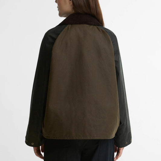 Women's Transport Patchwork Transport Waxed Jacket - Sage/Beech/Bordeaux/Grey/Mixed Tartan