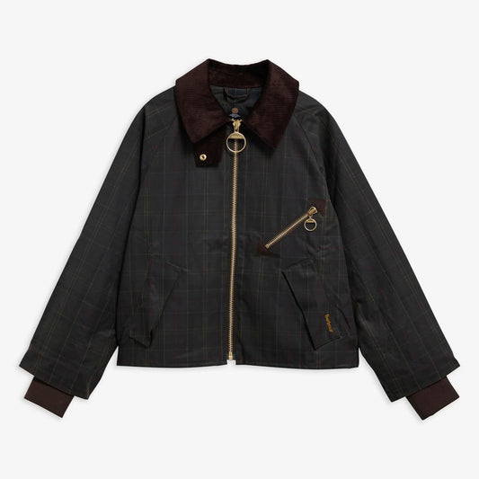 Women's Arlene Checked Waxed Jacket - Classic/Shadow Classic