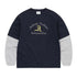 Layered L/S Tee - Navy