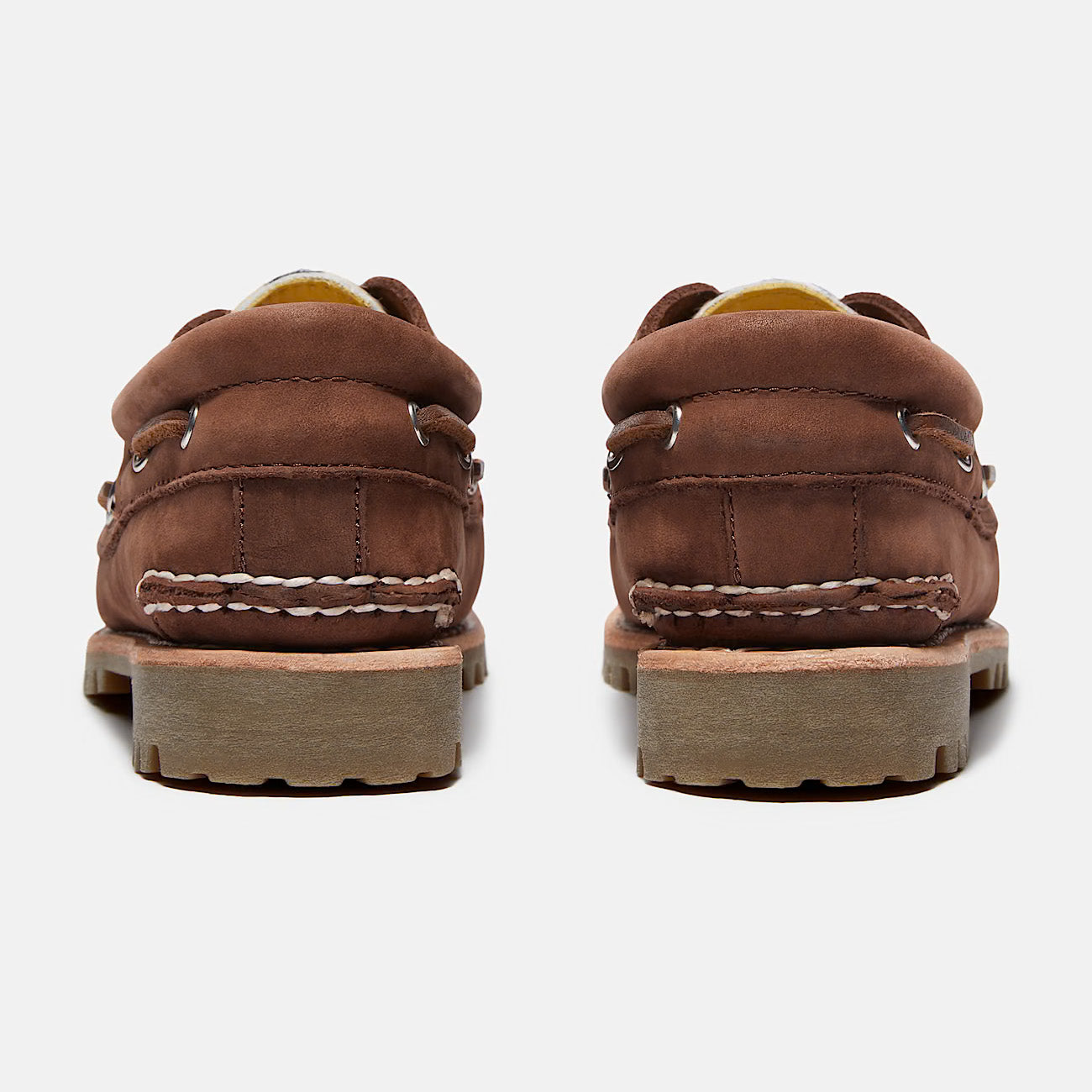 Women's Authentic 3-Eye Lug Boat Shoe - Leopard - Medium Brown Nubuck