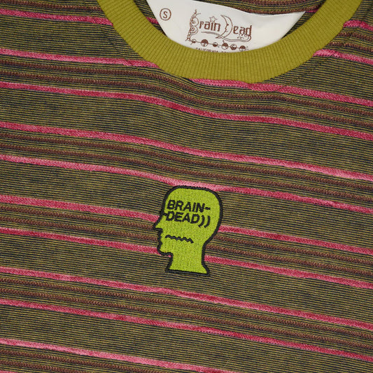 Pudu Stripe Baby T-Shirt - Green Multi