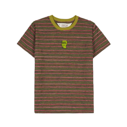Pudu Stripe Baby T-Shirt - Green Multi