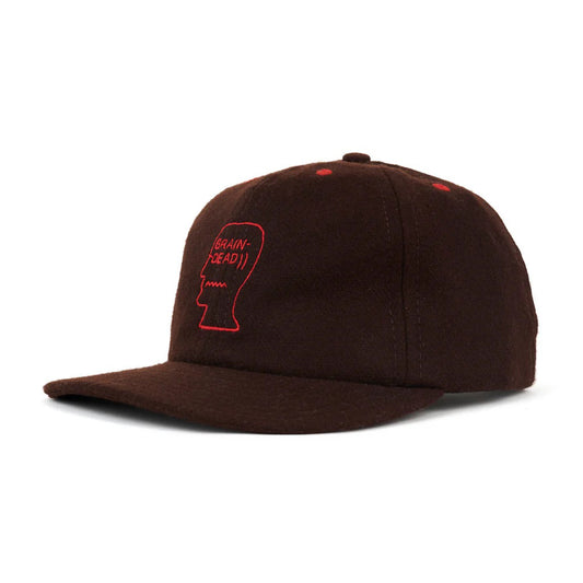 Flannel Classic Logohead 6 Panel Hat - Brown