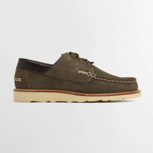 Murtun Moccasin Shoes - Moss Grey Suede