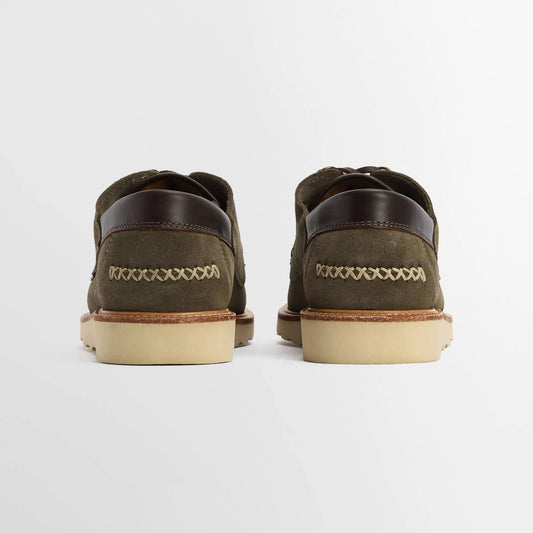 Murtun Moccasin Shoes - Moss Grey Suede