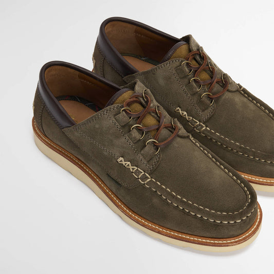 Murtun Moccasin Shoes - Moss Grey Suede