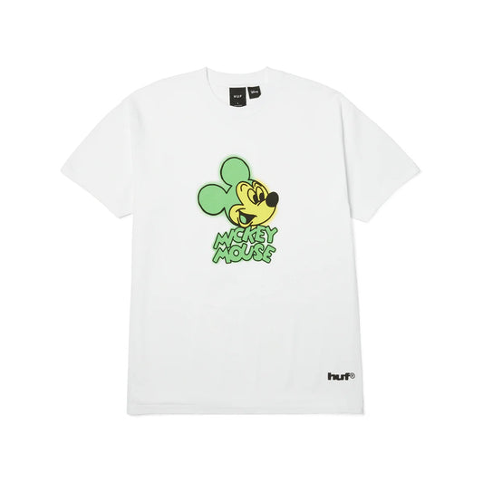 Disney x Huf - Mickey Spray SS Tee - White