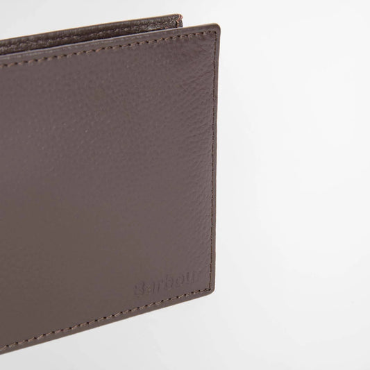 Amble Leather Billfold Wallet- Dark Brown