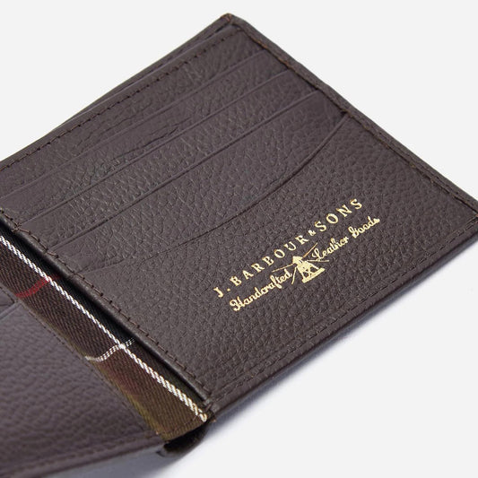 Amble Leather Billfold Wallet- Dark Brown