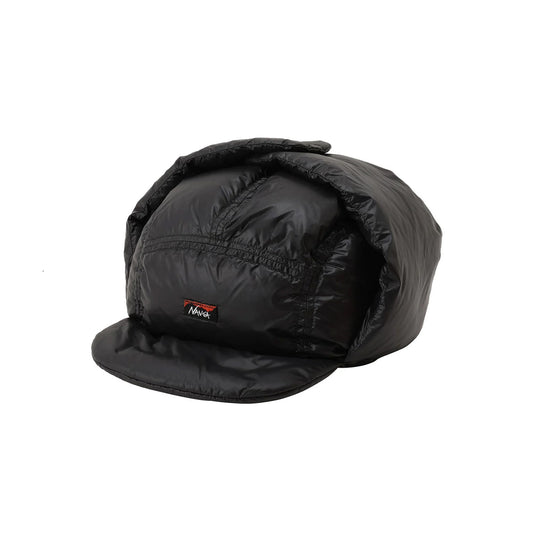 Mountain Lodge Down Ear Flap Cap - Black