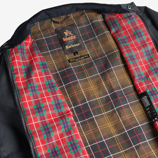 Barbour X Baracuta Porton Waxed Jacket  - Navy