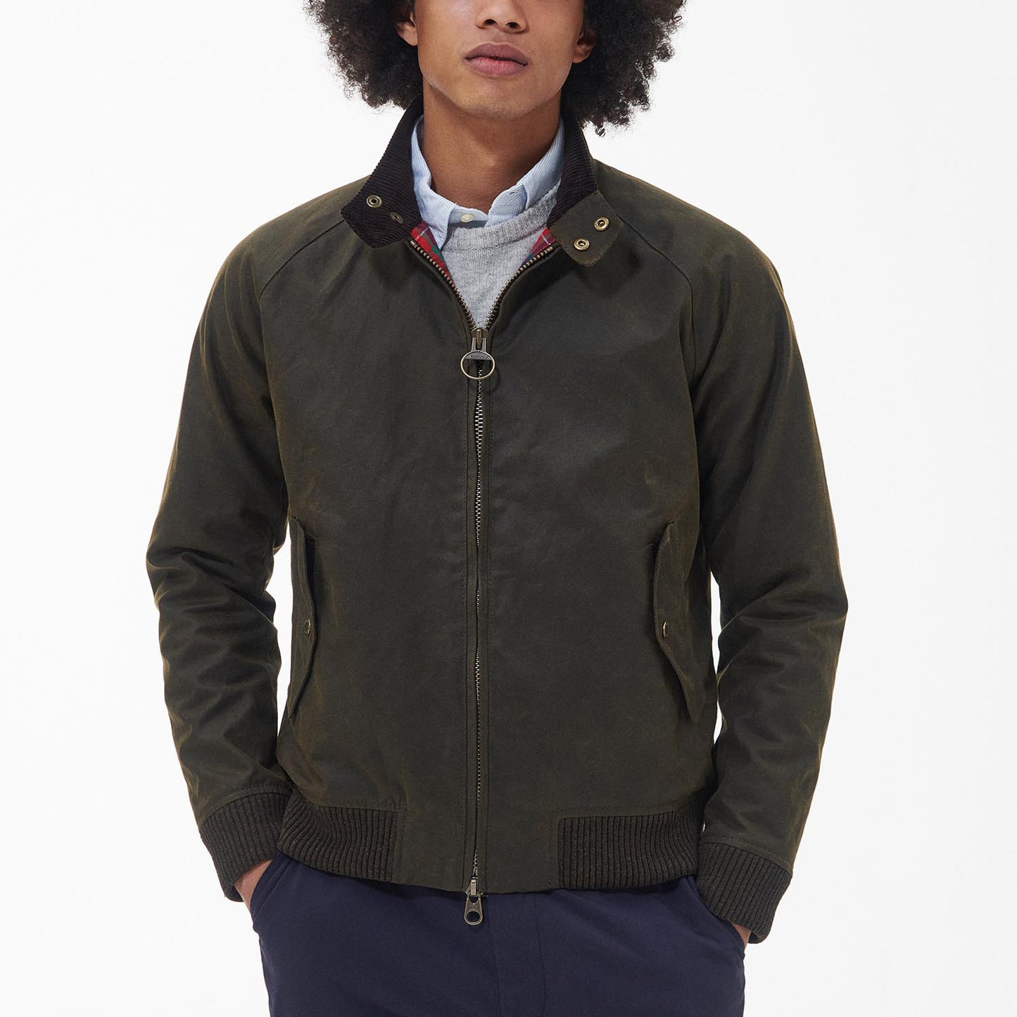 Barbour X Baracuta Porton Waxed Jacket  - Olive