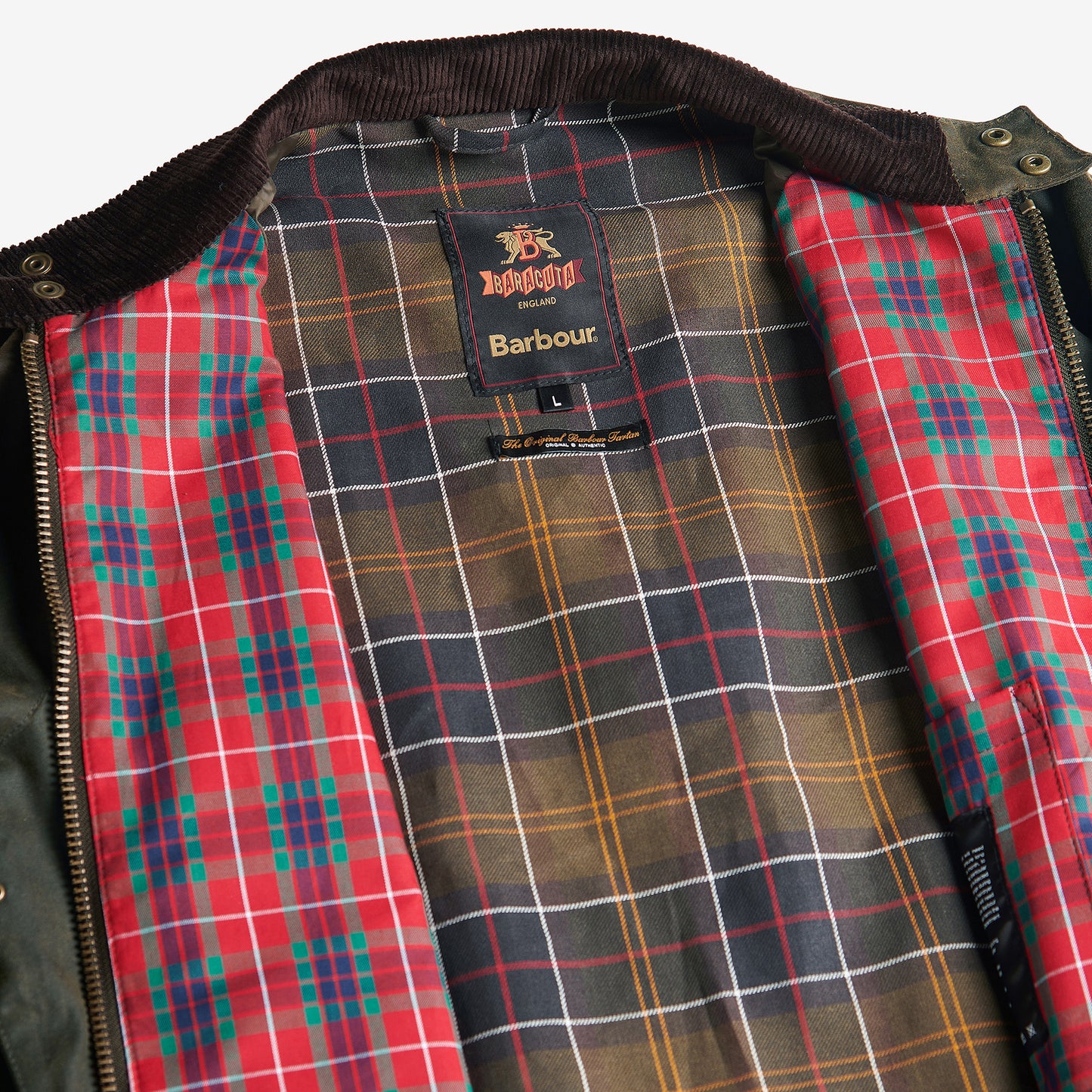 Barbour X Baracuta Porton Waxed Jacket  - Olive