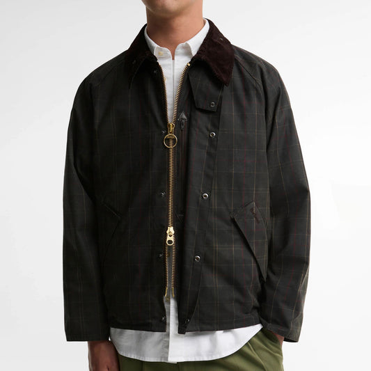 Tartan Transport Waxed Jacket - Dark Tartan