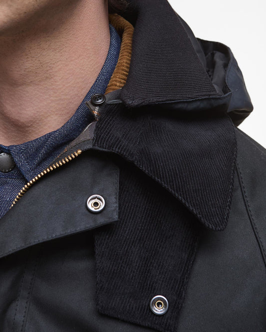 Modified Solway Waxed Jacket - Black