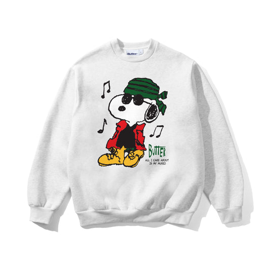 Peanuts Music Crewneck - Ash