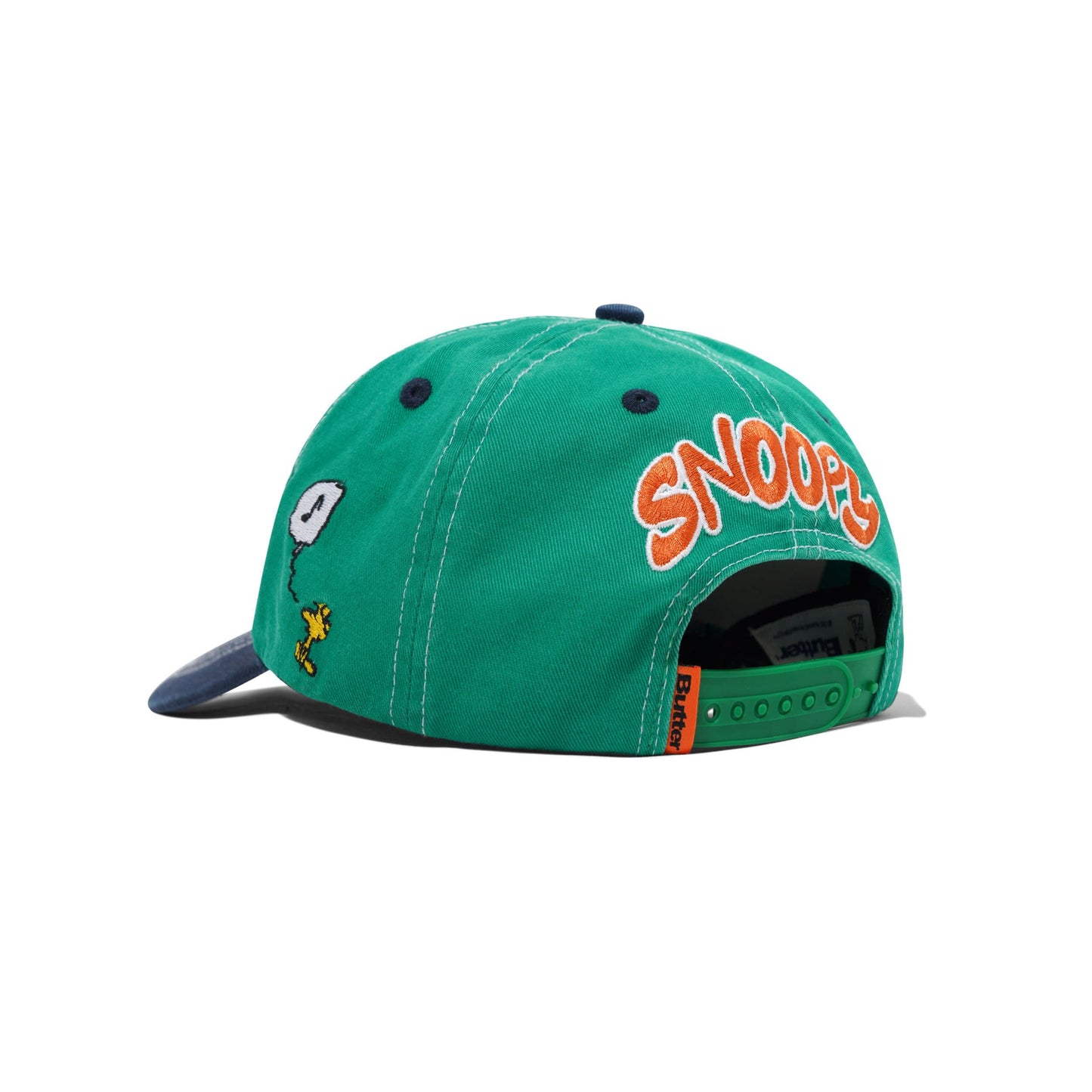 Peanuts Music Snapback Cap - Washed Kelly Green / Navy