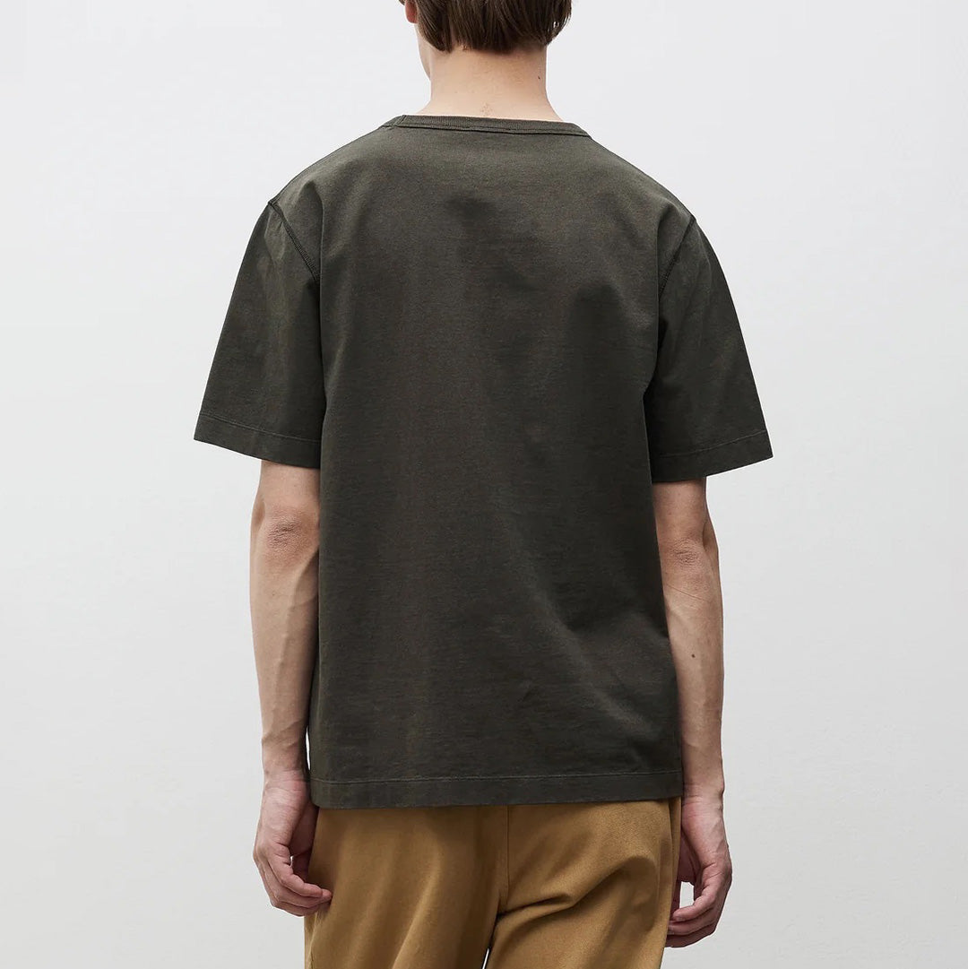 Elmelunde Soft Compact Cotton T-Shirt - Beech Green