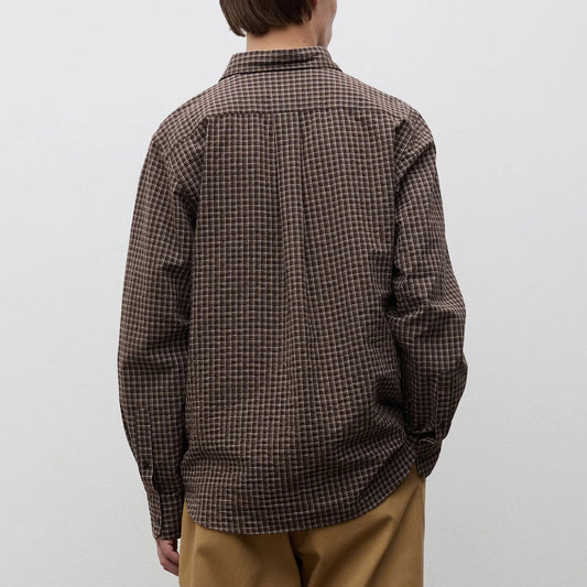 Kongshoved Check Relaxed Shirt - Delicioso Brown