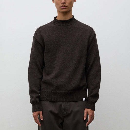 Sagvatnet Wool Roll Neck Sweater - Delicioso Brown