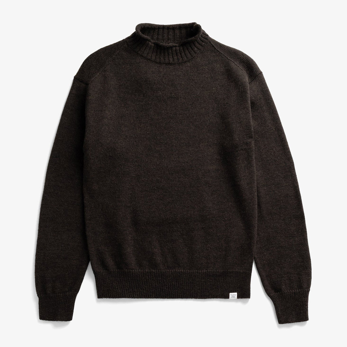 Sagvatnet Wool Roll Neck Sweater - Delicioso Brown