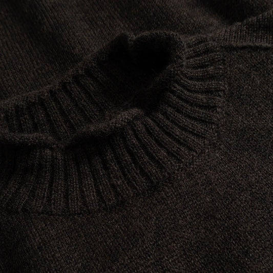 Sagvatnet Wool Roll Neck Sweater - Delicioso Brown