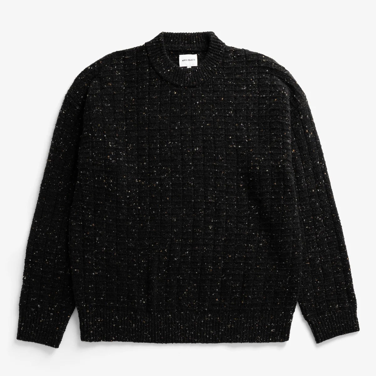 Hirtshals Donegal Square Sweater - Charcoal Melange