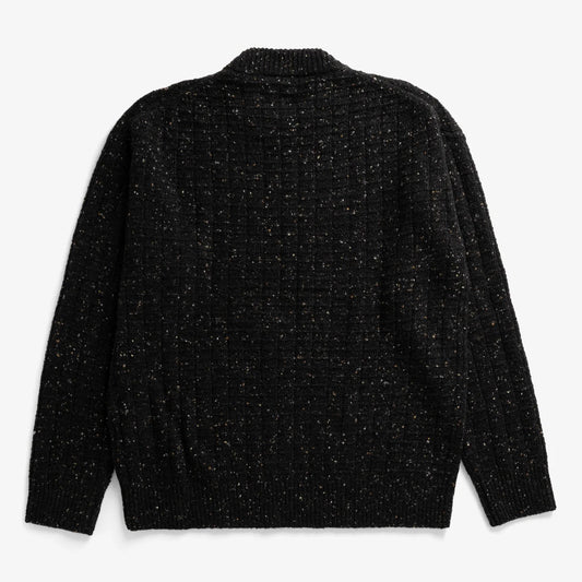 Hirtshals Donegal Square Sweater - Charcoal Melange