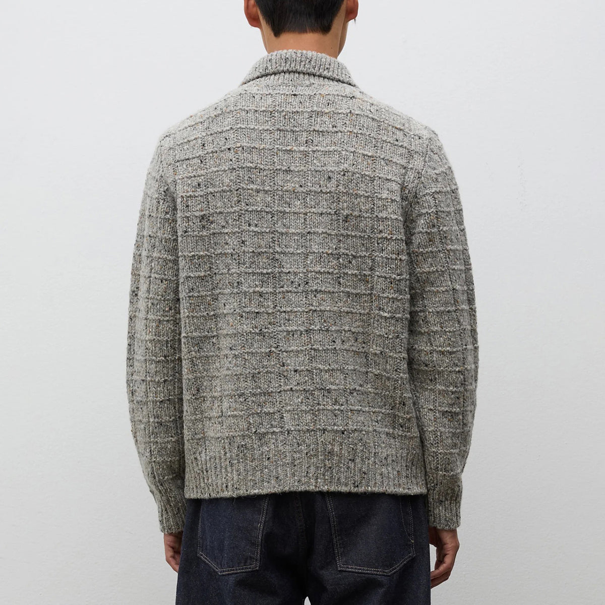 Aldrup Donegal Square Jacket - Light Grey Melange
