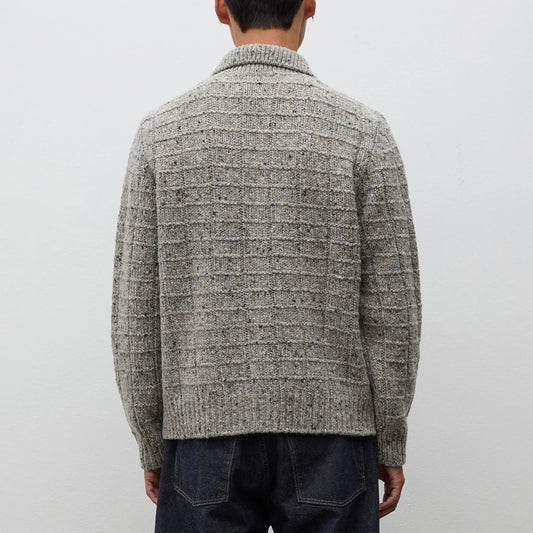 Aldrup Donegal Square Jacket - Light Grey Melange