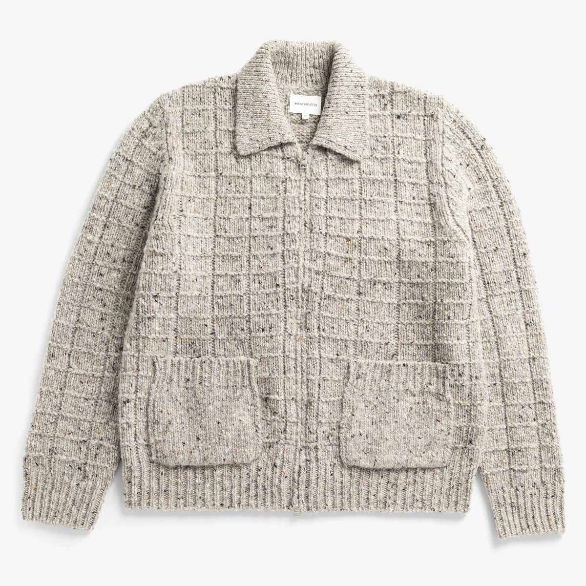 Aldrup Donegal Square Jacket - Light Grey Melange