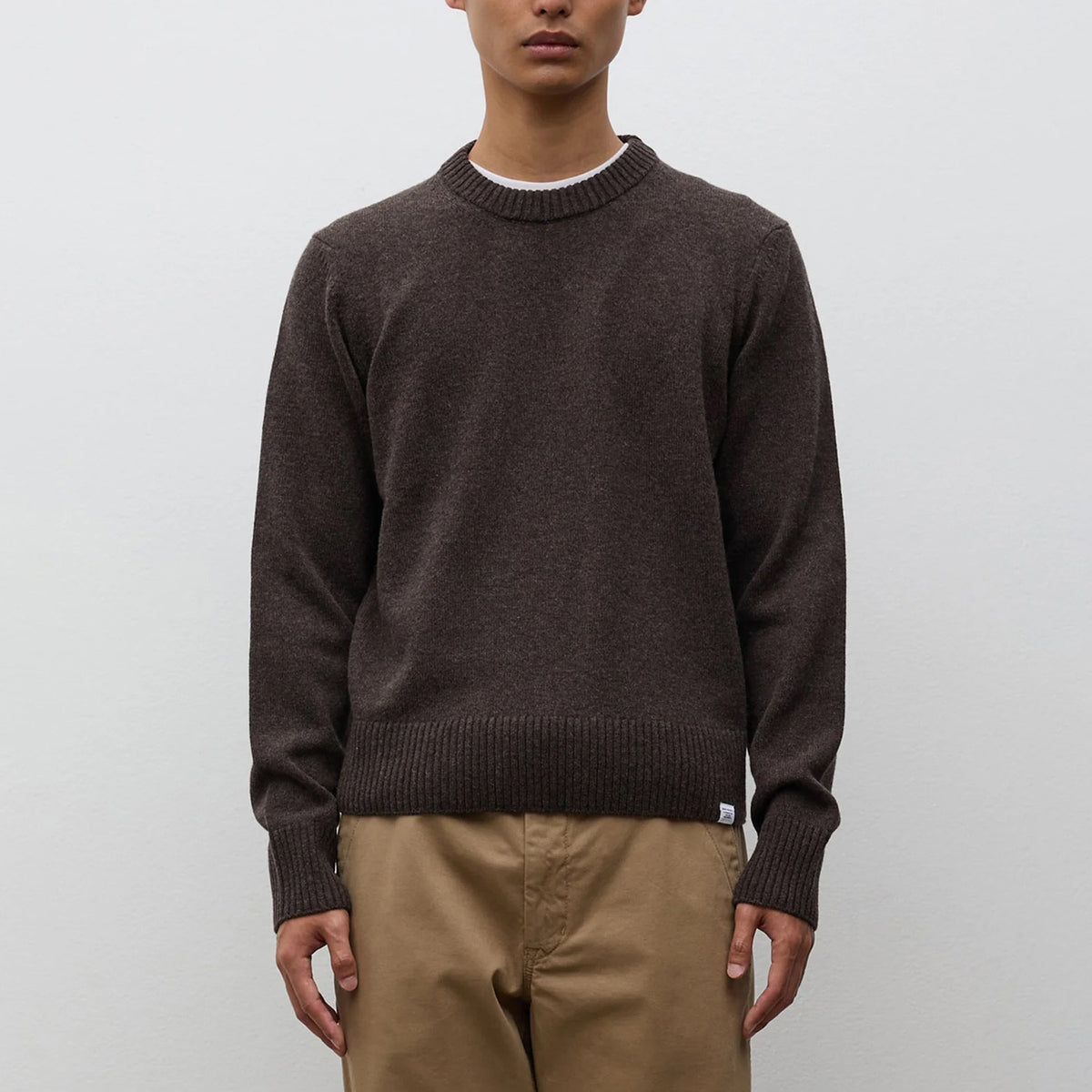 Stensmark Merino Lambswool Sweater - Heathland Brown
