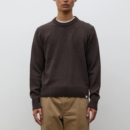 Stensmark Merino Lambswool Sweater - Heathland Brown