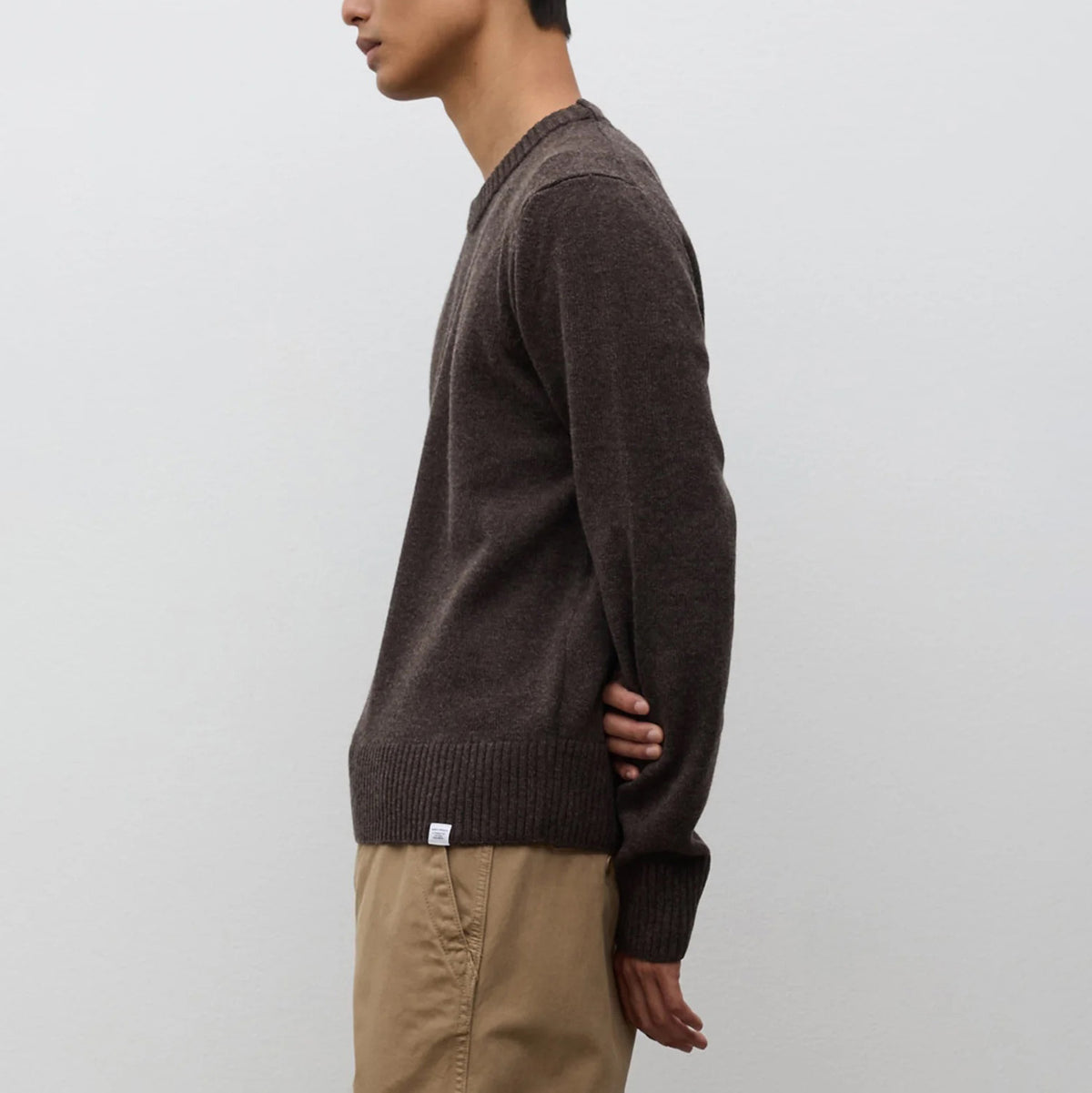 Stensmark Merino Lambswool Sweater - Heathland Brown