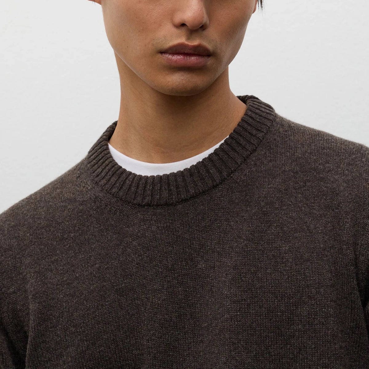 Stensmark Merino Lambswool Sweater - Heathland Brown