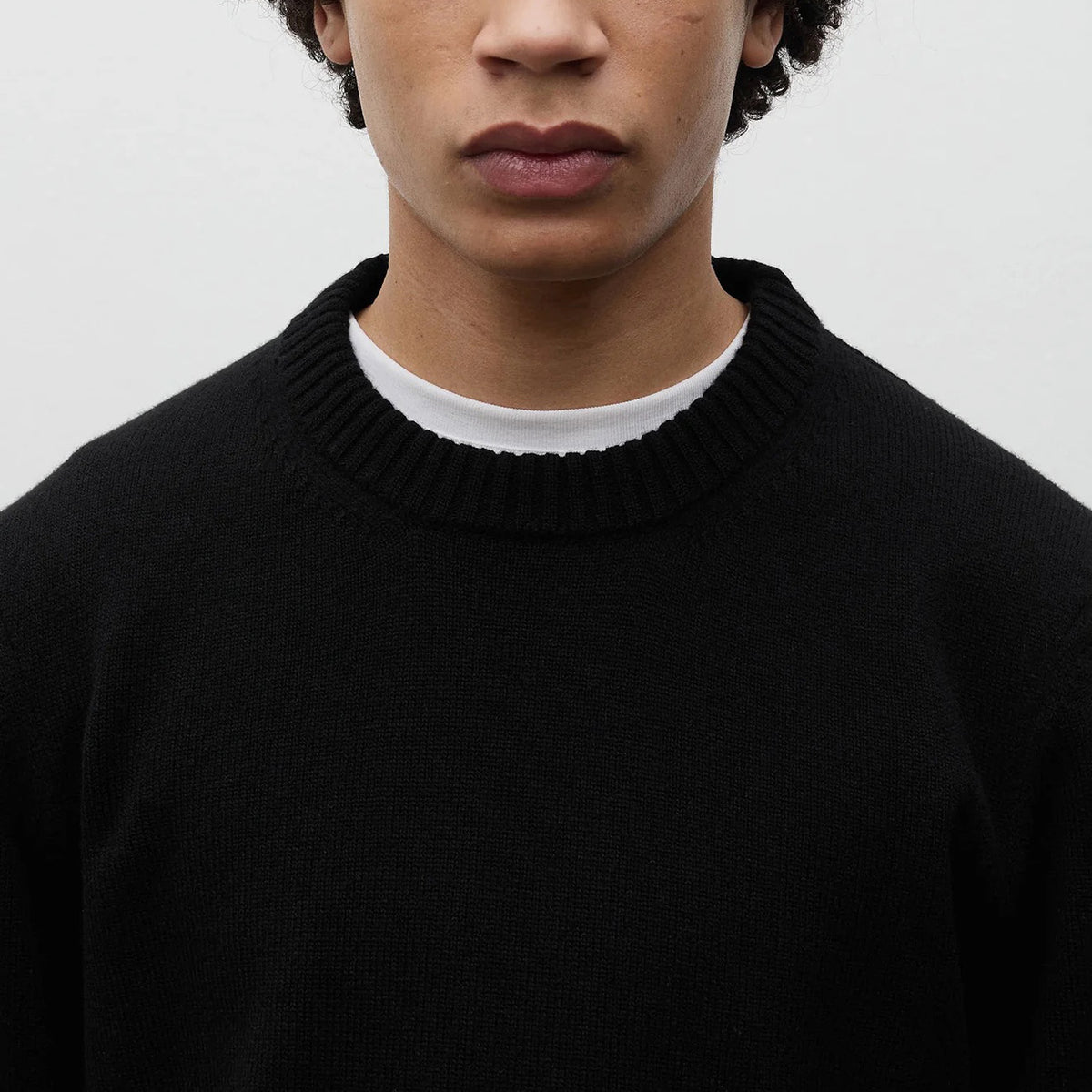 Stensmark Merino Lambswool Sweater - Black