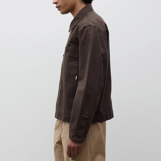 Arresskov Broken Twill Overshirt - Delicioso Brown