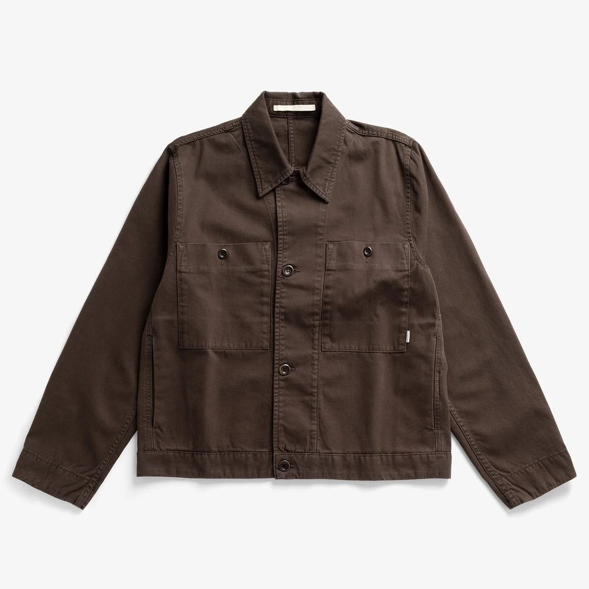 Arresskov Broken Twill Overshirt - Delicioso Brown