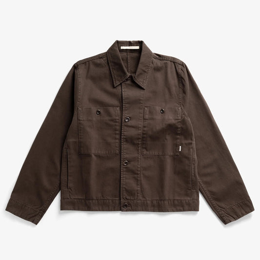 Arresskov Broken Twill Overshirt - Delicioso Brown