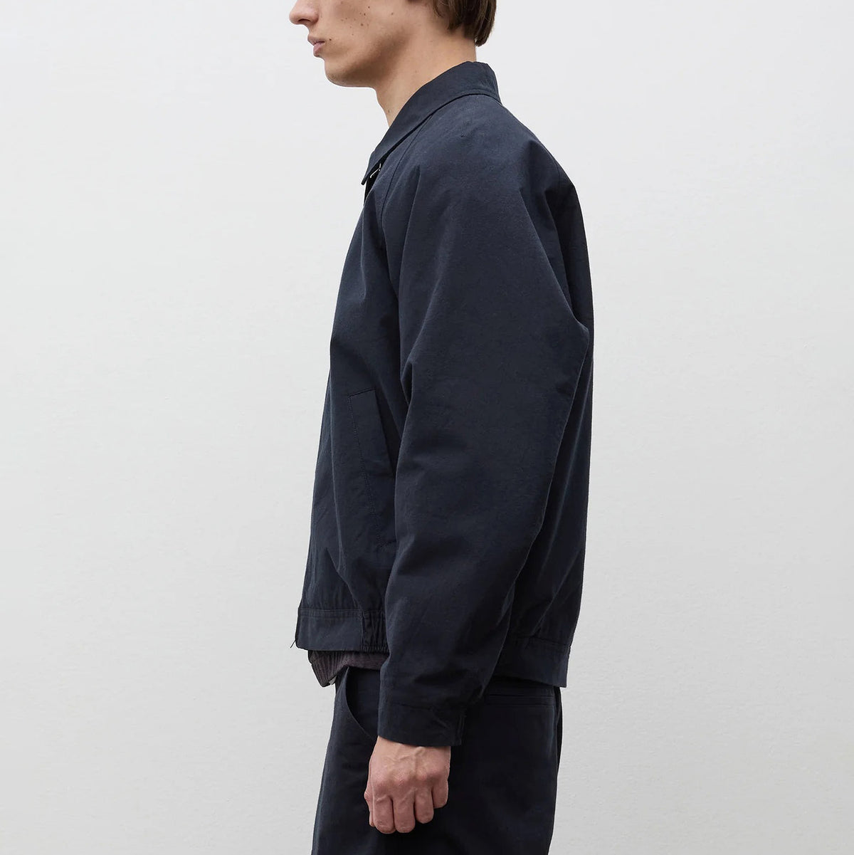 Stensholt Buff Cotton Blouson - Dark Navy