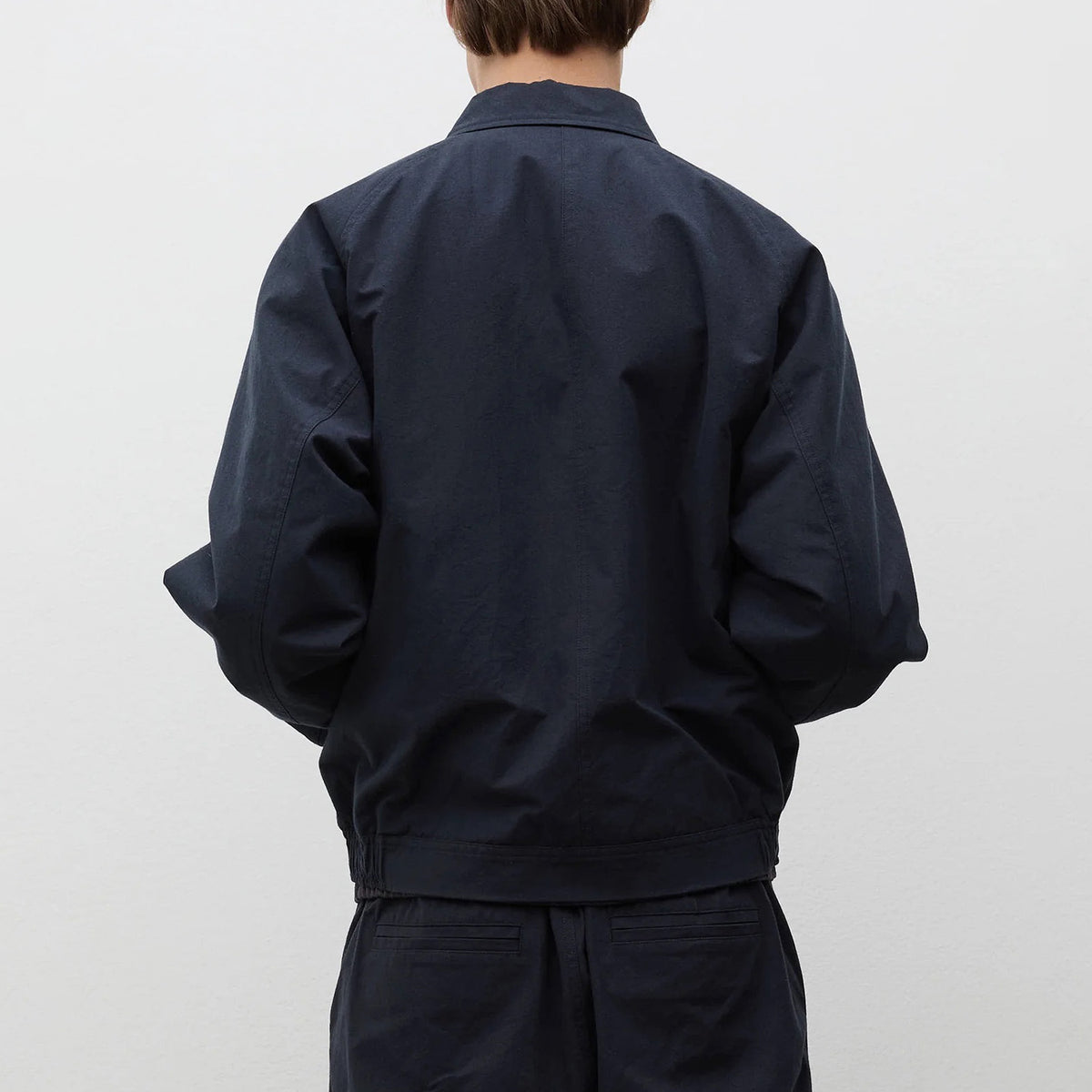 Stensholt Buff Cotton Blouson - Dark Navy