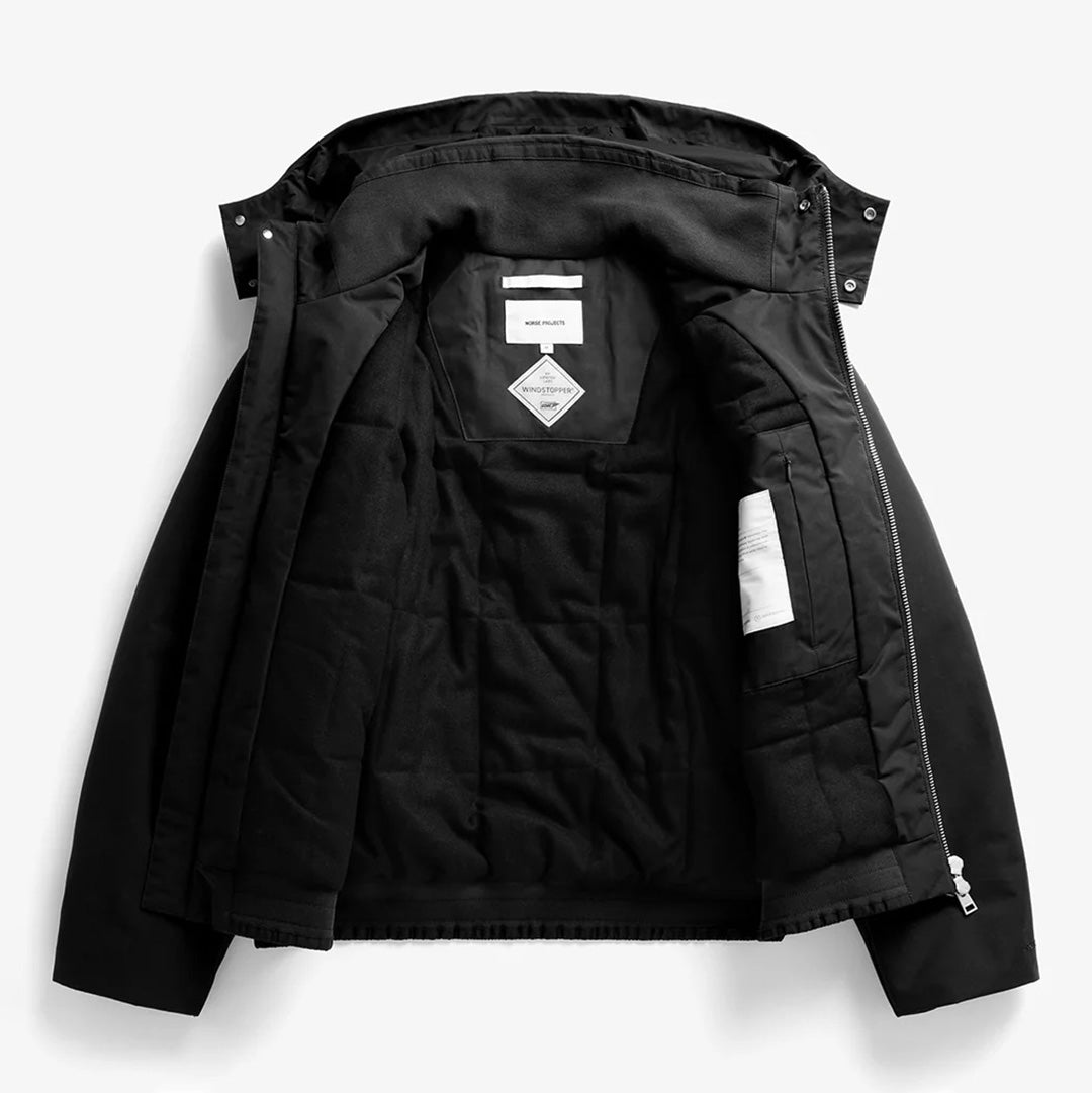 Kastrup Gore-Tex Windstopper Bomber Jacket - Black