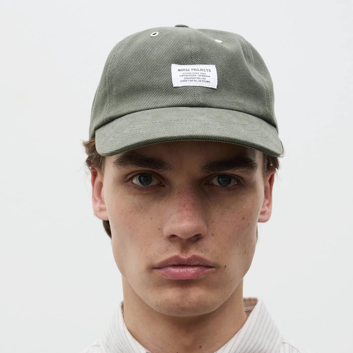 Bull Twill Denim 6-Panel Cap - Dusty Olive