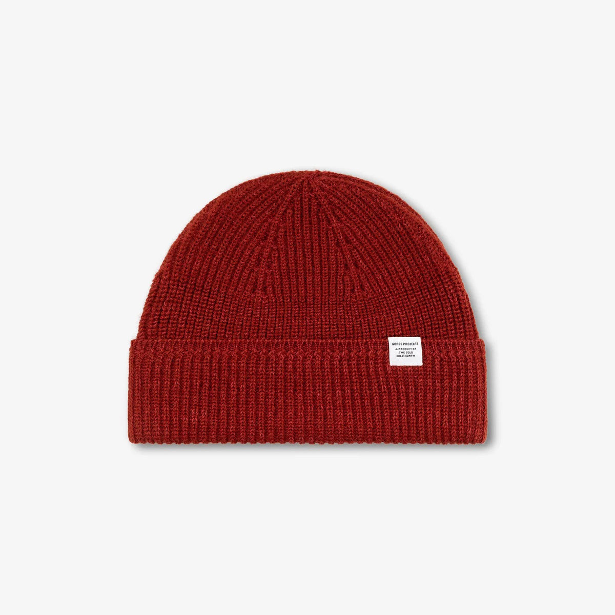 Wool Cotton Rib Beanie - Cowhide