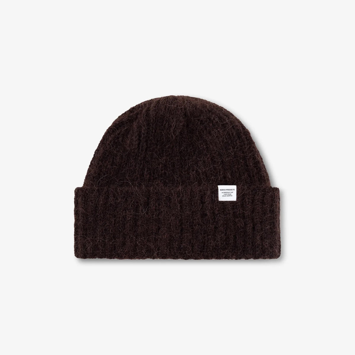 Alpaca Wool Chunky Rib Beanie - Delicioso Brown