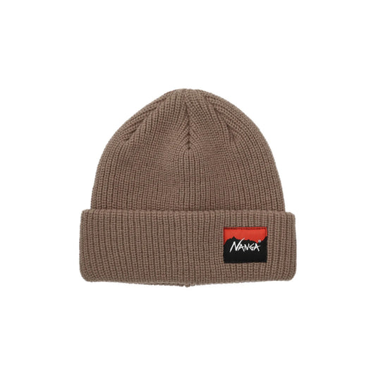Box Logo Bulky Beanie - Beige