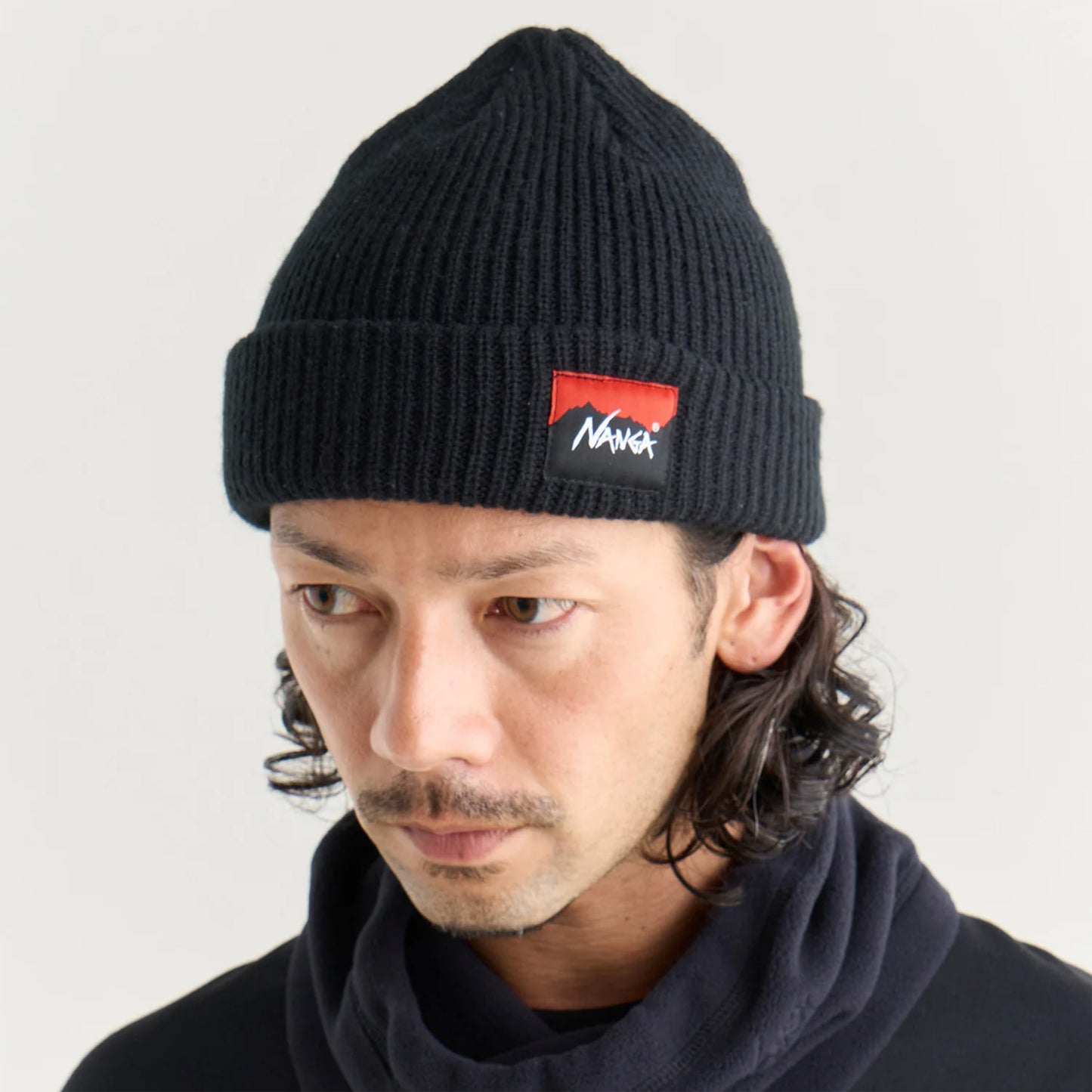 Box Logo Bulky Beanie - Black